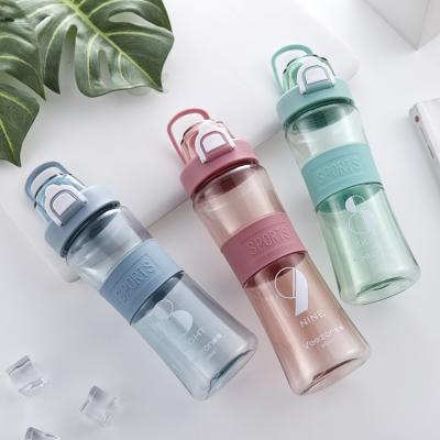 China Viable Manufacturer Wholesale Plastic Drinking Water Bottle BPA Free Sports Tritan Custom Plastic Water Bottle With Flip Lid for sale