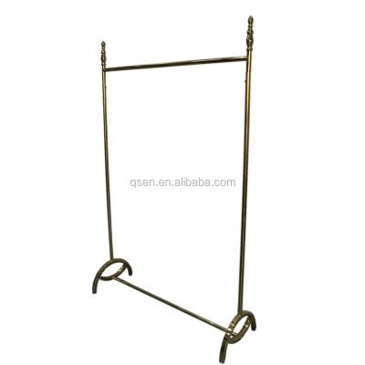 China Exhibition Display Yixiu Clothing Display Props Can Be Customized Women's Clothing Store Display Rack Floor Standing Gold for sale