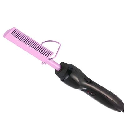 China Fashionable Hair Comb Amazon Wish HOT Afro African Hair Straight High Heat Press Comb, Professional Mini Hair Straightener Pressing Electric Hot Comb for sale