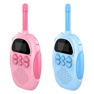 China Mini Portable 3-5km Outdoor Long Range 1000mAh Battery Kids Walkie Talkie 2pcs Intercom Radio Toy with Flashlight for Kids Gift for sale