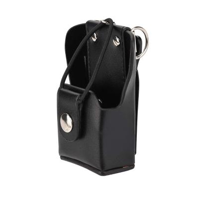 China Wallet Function Holster GP340 Tactical Leather Radio Bag Case Cover For Motorola GP328plus/GP338plug/GP344/GP388 Walkie Talkie Radio for sale