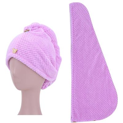 China Cheap Wholesale Waffle Fiber Hair Thick Microfiber Towel QUICK DRY Quick Dry for sale