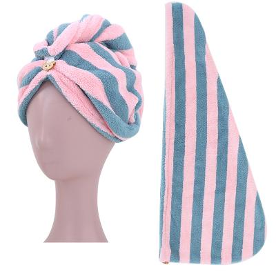 China Wholesale Cheap QUICK DRY Waffle Hair Towel Quick Drying Wrap For Women for sale