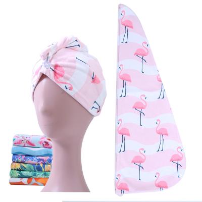 China QUICK-DRY High absorbency custom printing microfiber hair towel wrap for women for sale