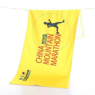 China Sustainable Logo Fitness Gym Absorbent Custom Towels For Marathon for sale