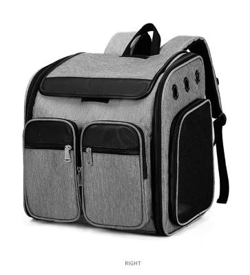 China Sustainable Hot Sale Airline Approved Soft Mesh Sided Bag Private Label Pet Weekends Travel Bag Carrier Backpack for sale