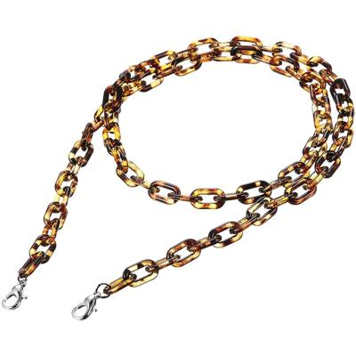 China Wholesale Daily Used Eyeglass Chain Strap Holder Sunglass Chain Matte Plastic Acrylic Purse Chains Purse Straps for sale