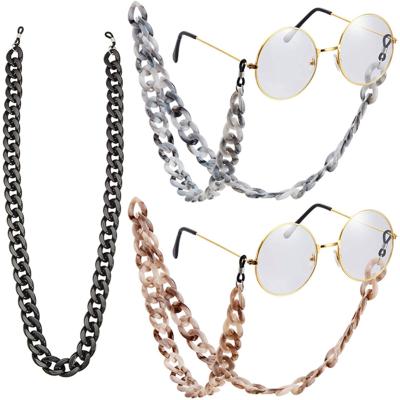 China DIY Craft Daily Used Acrylic Monocle Chain Decorative Detachable Sunglasses Chains Twist Tie Durable Eyewear Straps for sale