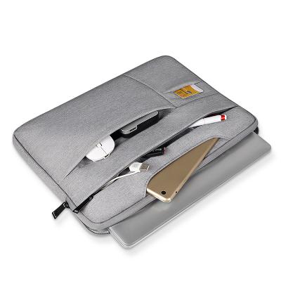 China Cheap Work With Polyester Tablet PC Laptop Slot Double Slot Compartment Slim Sleeve Bag for sale