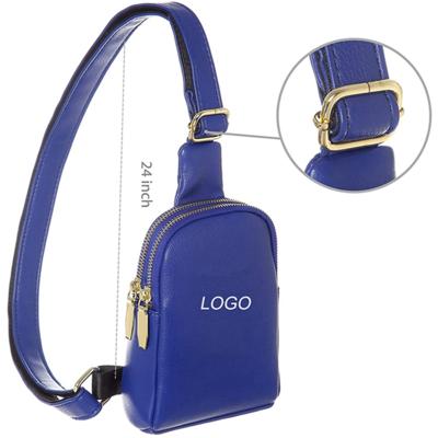 China Newspaper Used Custom Small Cross - Body Sling Bags Shoulder Bags For Women Vegan Touch Window Cell Phone Leather Clear Purse For Teen Girls for sale