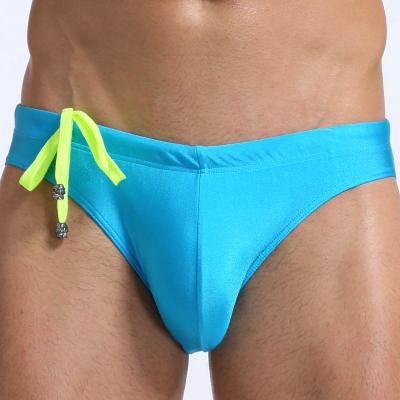 China 2020 Ali Baba Breathable Bestsellers Multiple Color Men's Briefs Swimwear With Drawstring for sale