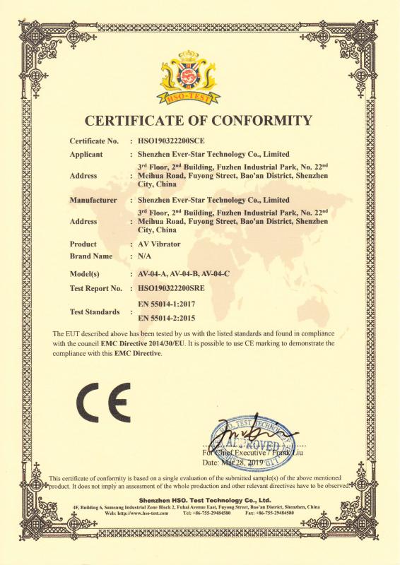 CE - Shenzhen Ever-Star Technology Co., Ltd.