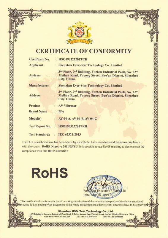 RoHS - Shenzhen Ever-Star Technology Co., Ltd.