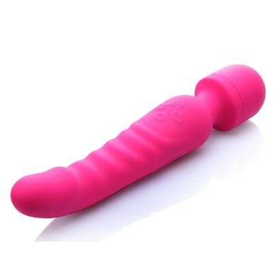 China AV-14 Heating AV Wand Vibrator Sex Toy Waterproof Soft Dildo 7 Multi Speeds Purple for sale