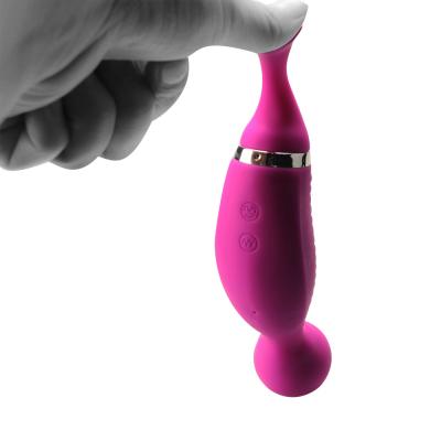 China Roxo dobro de Toy Wand Suction Toy Women Vibrater do sexo das cabeças dos vibradores da mulher AV-10 à venda