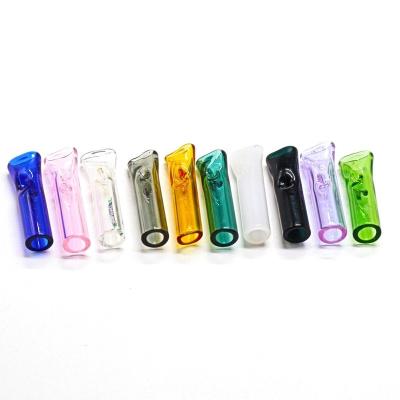 China Mini Tobacco Cigarette Pipes Holder Filter Tip Smoke Mouth Glass Tube for sale