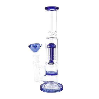 China Wholesale Glass Factory Tobacco Pipes Glass Water Pipe Bongo Tree Thick Smoking Glass Percolator for sale