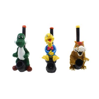 China High Quality Handmade Creative Cartoon Resin Smoking Pipe Glass Pipe Mini Novelty Cartoon Resin Hand Pipe for sale