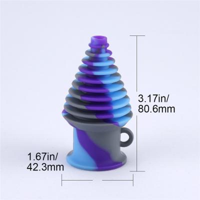 China Colorful Silicone Glass Mouthpiece For Dabber Straw Oil Rigs Smoking Pipe Mouth Piece Accessories Cigarette Glass Tool for sale