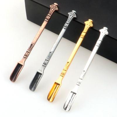 China Metal Stainless Steel Tools Dabber Tool Spoon Accessories Spices Smoking Tobacco Wax Dabber 80mm for sale