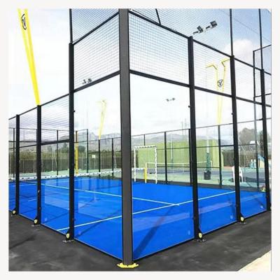 China Durable and Delicate Faither padel Supply professional  reinforced  double platform padel tennis court for sale