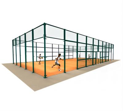 China Durable and Delicate Faither padel Supply professional all 4 meters high double paddle tennis court construction reinforced for sale