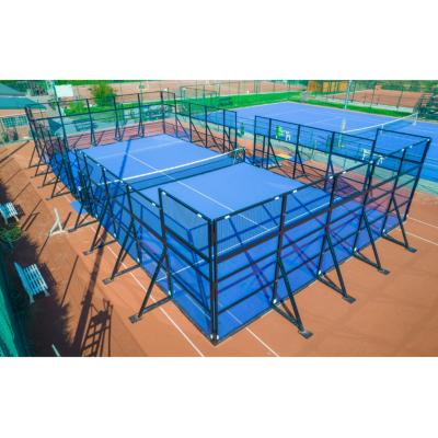 China Durable and Delicate Faither padel factory supply latest model professional double platform paddle court padle tennis court enhanced for sale