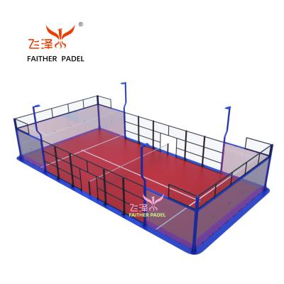 China Durable and Delicate Faither supply  Hot selling peakz padel paddle tennis Panoramic for sale