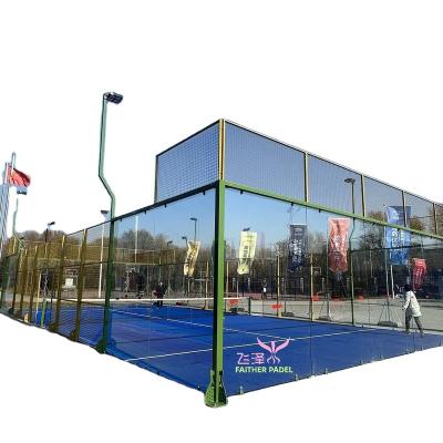 China Durable and Delicate Faither Supply Paddle Indoor Padel Court New Arrivals Paddle tennis Court for sale