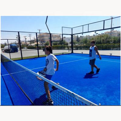 China Durable and Delicate Faither Supply factory Wholesale professional Indoor/Outdoor 2022 New Style single Panoramic Padel court Tennis paddle Court for sale