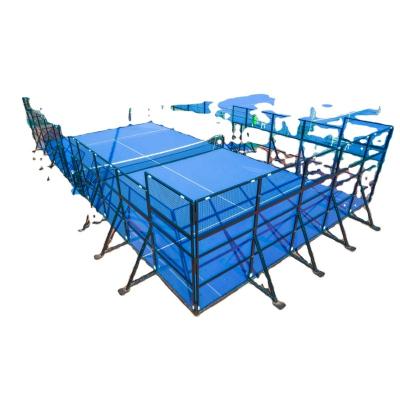 China Durable and Delicate Wholesale high quality Double Enhanced&Inclined  Padel Tennis Court Factory Supply for sale