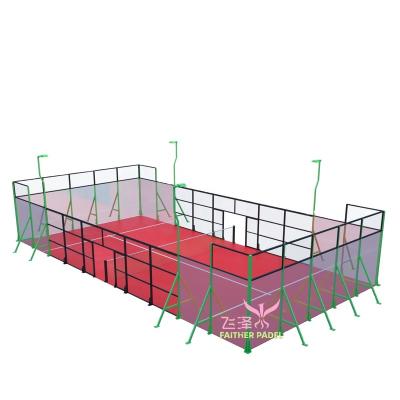 China Durable and Delicate Factory Supply Double Enhanced&Inclined Wholesale high quality Padel Tennis Court for sale