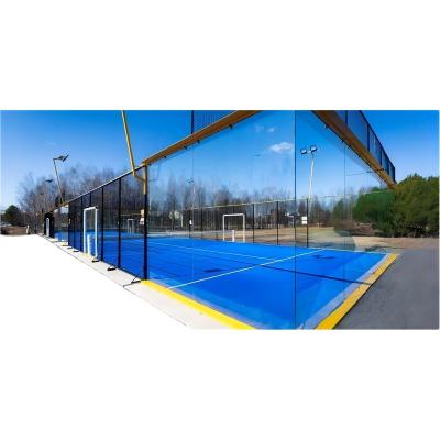 China Durable and Delicate Double Super Panoramic Factory Supply Wholesale high quality Padel Tennis Court for sale