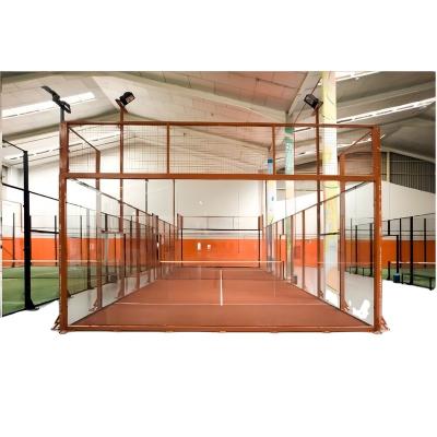 China Durable and Delicate Single panoramic  Padel Tennis Court Wholesale high quality Factory Supply for sale