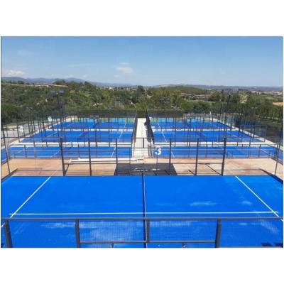 China Durable and Delicate Factory Supply Double Super Panoramic Wholesale high quality Padel Tennis Court for sale