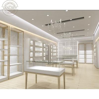 China Retail Store Ideas Cabinet / Office Kiosk Interior Design / Mall Retail Jewelry Shop Counter Modern Custom Wooden Jewelry Shop Display for sale