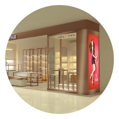 China Modern New Design Perfume Shelves Glass Perfume Bottle Shop Counter Display For Perfume for sale