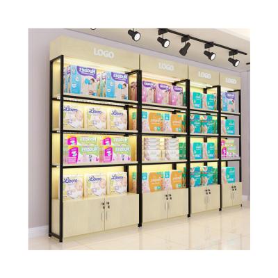 China Modern Factory Outlet Custom LED Lighting Beauty Furniture Display Cabinet Cosmetic Wholesale Cosmetics Show Makeup St for sale