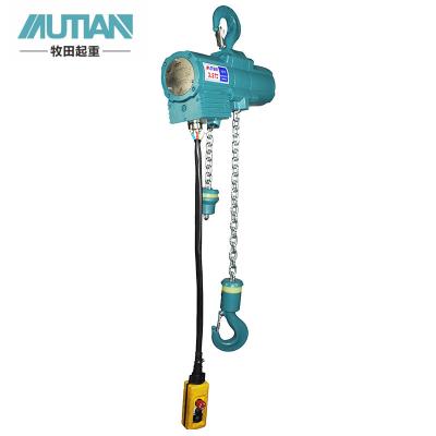 China ISO9001 Goods High Efficiency 1T Black Load Lifting Chain Advanced Structure Pneumatic Chain Hoist Factory for sale