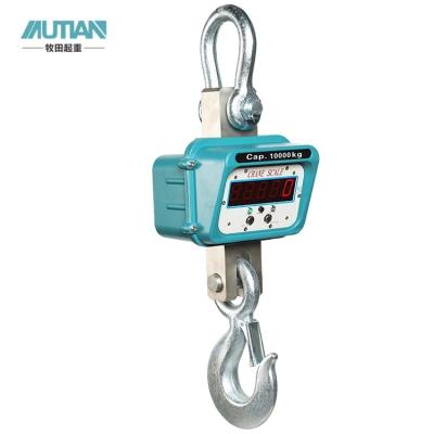 China Hot Sale Hanging Weight Scale Digital Wireless Hook Pendant Crane Scale 10T for sale