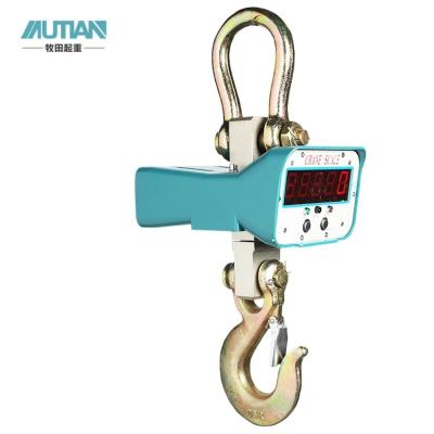 China Weight Function Crane Scale Heavy Duty 3T 5T ​​Electronic Hanging Scale 5ton 5t Cast Aluminum for sale