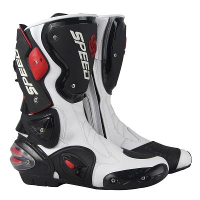 China Slip - Proof Motorcycle Cycling Boots Outdoor Rubber Sole Waterproof Motorcycle Long Shoes Wear Resistant Boots for sale