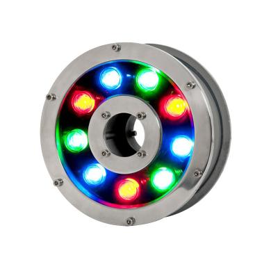 China 316L Stainless Steel DC24V IP68 RGB RGBW Full Color Outdoor Led Fountain Light for sale