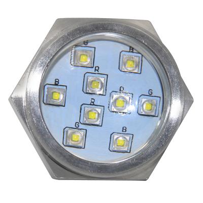 China LANDSCAPE 27W LED Drain Plug Boat Light White /red/blue/green/yellow Lights for sale