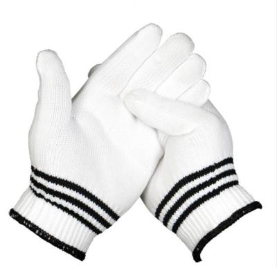 China Protective Natural White Nylon Durable Soft Touch Gloves Machine Grip Work Hand Safety Gloves for sale