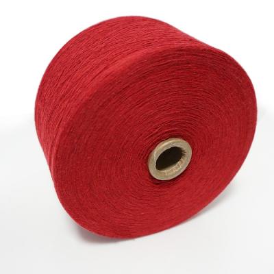 China Open End Recycled Raw Materials 4s-21s Red Poly Cotton CVC Recycled Glove Yarn for sale