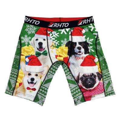 China OEM custom whole logo good quality sale custom printed boxers briefs 2021 wholesale new men shorts seller boxer briefs for sale