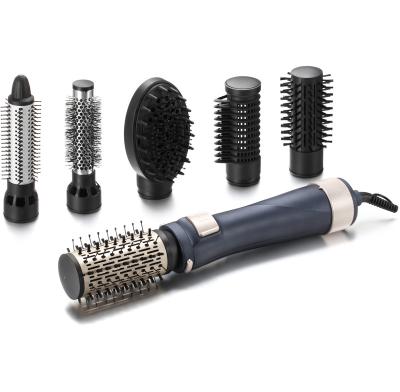 China Hotel Electric Hot Air Automatic Rotating Hair Brush with 6 Different Attachments for sale