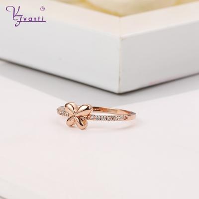 China FASHIONABLE VANFI Butterfly Rings Gold Plated Tasty Ring For Women for sale