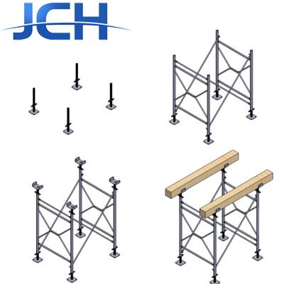 China Qingdao Jingchenghui Industrial Steel Construction Formwork H Frame Scaffolding Platform Q235 Australian Standard AS Industrial 3610:1995 for sale